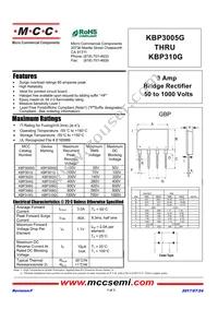 KBP310G-BP Datasheet Cover