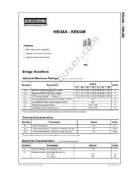 KBU4K Datasheet Cover