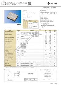 KC3225A100.000C20E00 Datasheet Cover