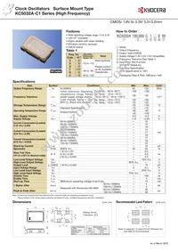 KC5032A66.6667C10E00 Datasheet Cover