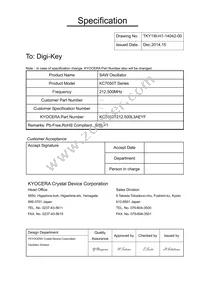 KC7050T212.500L3AEYF Datasheet Cover