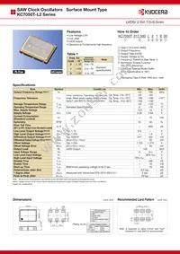 KC7050T312.500L20E00 Datasheet Cover