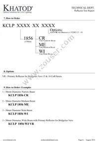 KCLP1856CR Datasheet Page 8