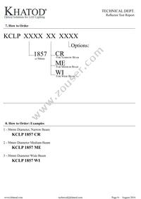 KCLP1857CR Datasheet Page 8