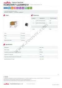 KCM55WR71J226MH01K Datasheet Cover