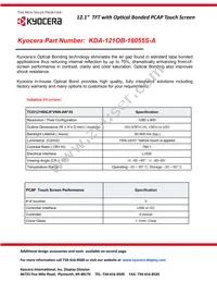 KDA-121OB-18055S-A Datasheet Cover