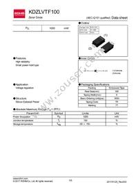 KDZLVTFTR100 Datasheet Cover