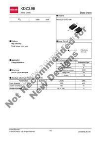 KDZTR3.9B Datasheet Cover