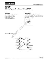 KF351 Datasheet Cover