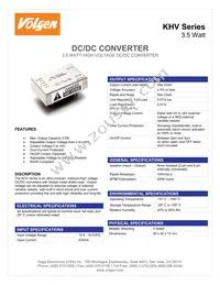 KHV12-350S10P Datasheet Cover