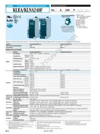 KLNA120F-48 Datasheet Page 4