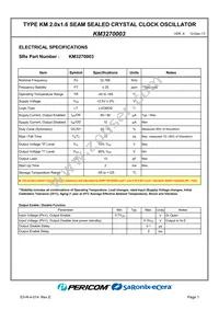 KM3270003 Datasheet Page 3