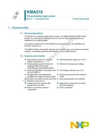 KMA210:115 Datasheet Cover