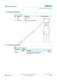 KMA210:115 Datasheet Page 2