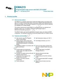 KMA215 Datasheet Cover