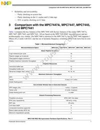 KMC7448VU1267ND Datasheet Page 7