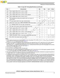 KMPC8241TVR166D Datasheet Page 21
