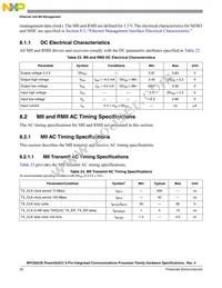 KMPC8323ZQAFDC Datasheet Page 20