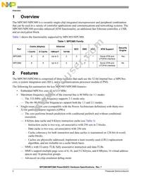 KMPC885ZP80 Datasheet Page 2