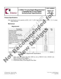 KMX62-1031-SR Datasheet Page 6