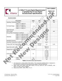 KMX62-1031-SR Datasheet Page 7