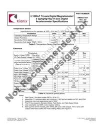 KMX62-1031-SR Datasheet Page 8