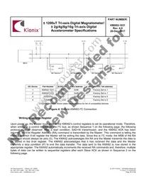 KMX62-1031-SR Datasheet Page 20