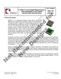 KMX63-1055 Datasheet Cover