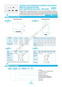 KRL11050-C-R050-F-T1 Datasheet Cover