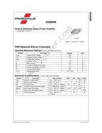 KSA940TSTU Datasheet Page 2