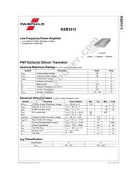 KSB1015Y Datasheet Page 2