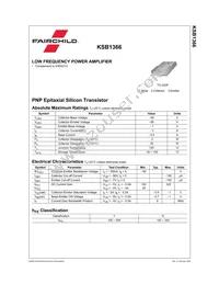 KSB1366G Datasheet Page 2