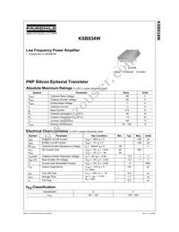 KSB834WYTM Datasheet Page 2