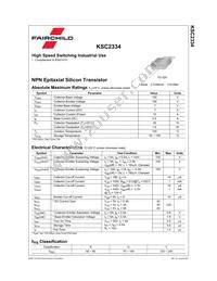 KSC2334R Datasheet Page 2