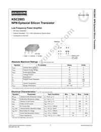 KSC2883OTF Datasheet Cover