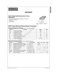 KSC5042FYDTU Datasheet Cover