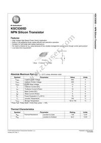 KSC5305DTU Datasheet Cover