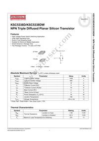 KSC5338DWTM Datasheet Page 2