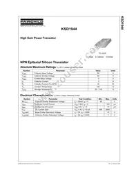 KSD1944TU Datasheet Cover