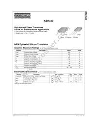 KSH340TF Datasheet Page 2
