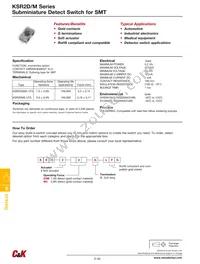 KSR2M3GLFG Datasheet Cover