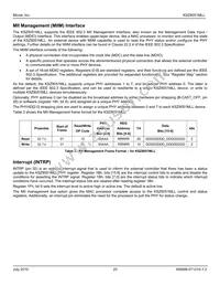 KSZ8051MLLI-TR Datasheet Page 20