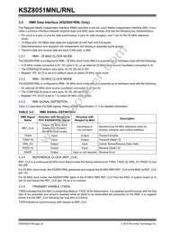 KSZ8051RNLI-TR Datasheet Page 20