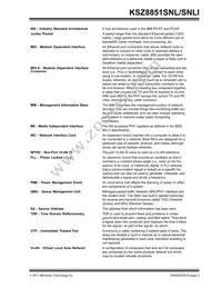 KSZ8851SNL Datasheet Page 5