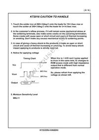 KT2016A26000ACW18TLG Datasheet Page 7