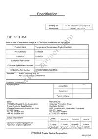 KT2520K26000AAW18TAS Datasheet Cover