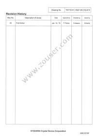 KT2520K26000AAW18TAS Datasheet Page 2