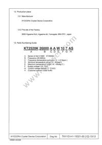 KT2520K26000AAW18TAS Datasheet Page 13