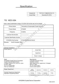 KT2520K26000CCW18ZUS Datasheet Cover