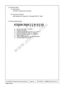 KT2520K26000CCW18ZUS Datasheet Page 13